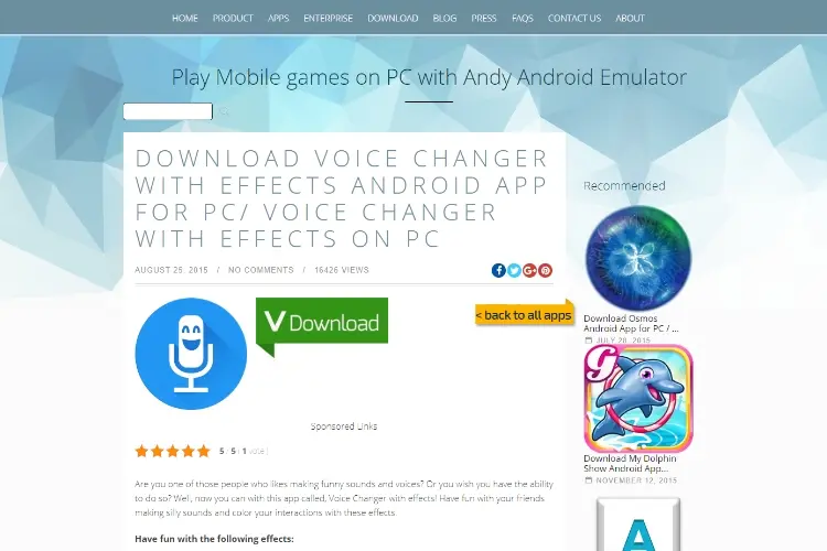 VoiceChanger with Effects