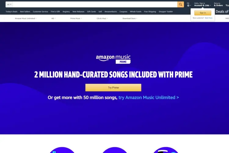   Amazon prime music 