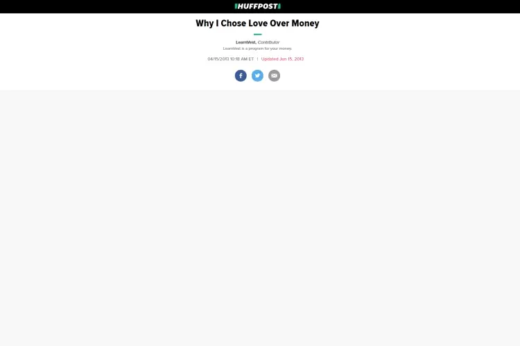 Love and Money 