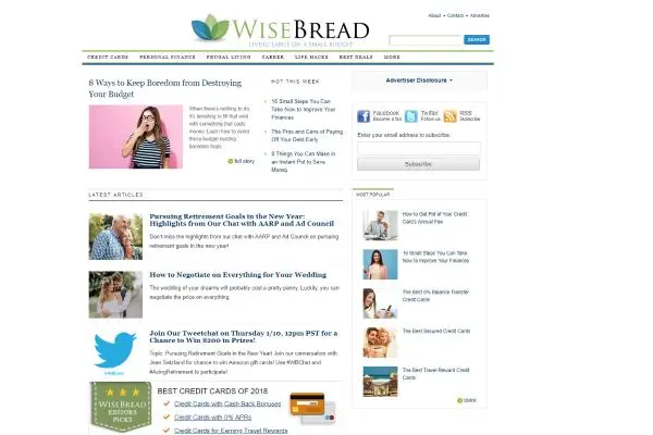10 Best Money Saving Blogs 2022: Wise Bread