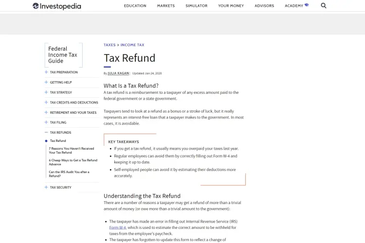 What is a tax refund? 