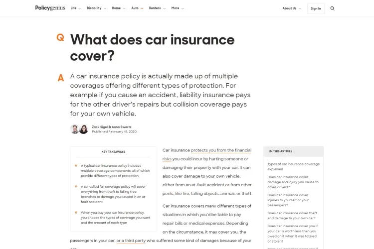 What Does The Insurance Company Cover?