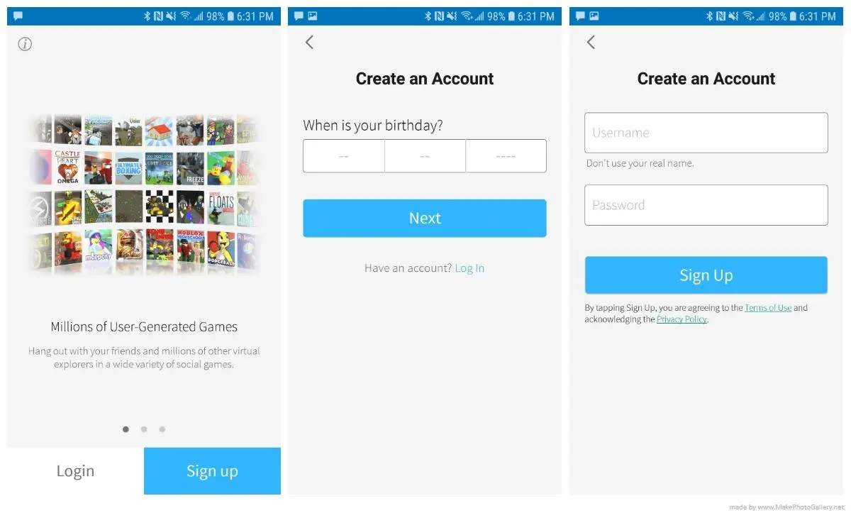 How to Sign Up for a Roblox Login on an iOS or Android Device