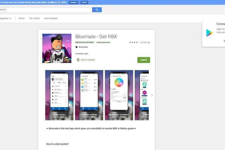 Free Robux Sites Apps