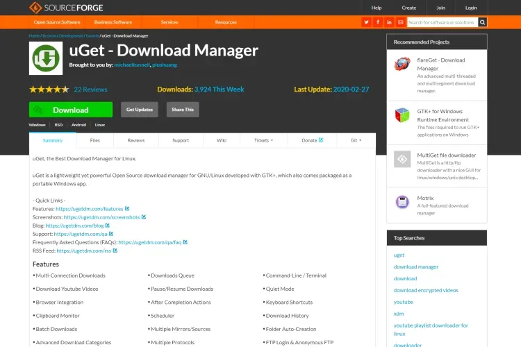 Best Download Manager Software for Windows 10 PC: uGet