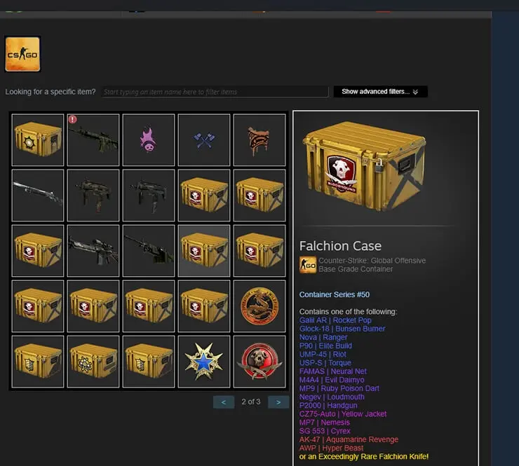 Acquire and Sell Cosmetic Crates